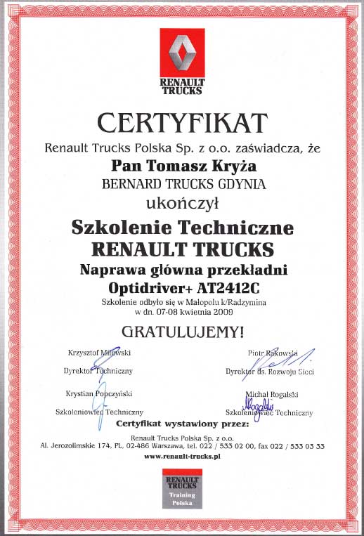 Certyfikat 8